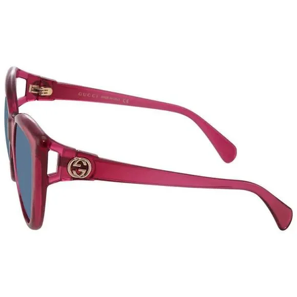 NEW Gucci Blue and Pink Cat Eye Women\'s Sunglasses Gucci Transparent Women main image 3